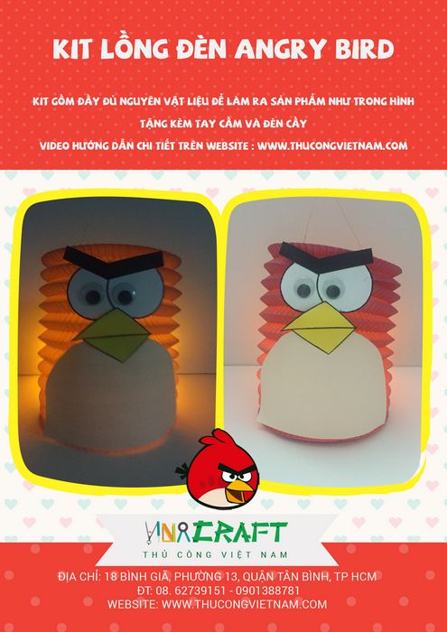 Kit lồng đèn Angry Bird